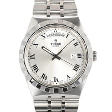 TUDOR WATCH ROYAL M28600-0001 AUTOMATIC WINDING DAY-DATE GREY ROMAN DIAL MEN'S