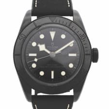 TUDOR WATCH BLACK BAY 79210CNU AUTOMATIC BLACK DIAL SEE-THROUGH BACK MEN'S 41MM