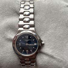 Longines Conquest L1.632.4 Blue Dial Quartz Men Vintage Watch Used Working #23