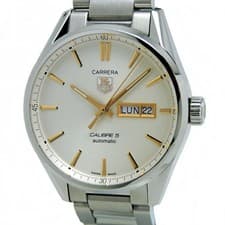 Tag Heuer Box Included Men s Watch Carrera Day Date SS Transparent Back White