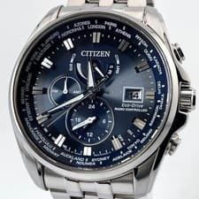 Citizen Attessa World Time Eco Drive Solar Watch 47mm Mens wrist 16cm