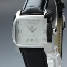 Baume & Mercier Hampton 65394 Automatic Silver Date Men's Watch 37mm Exc+5*Box