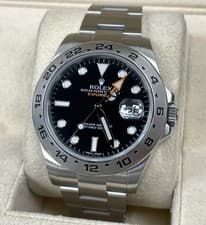 ROLEX EXPLORER II BLACK DIAL 216570 FULL SET 2016 SPORTS WATCH 42MM