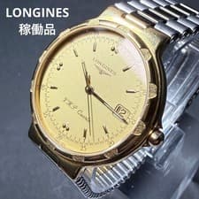Working condition Longines Conquest VHP two-tone quartz watch, vintage.