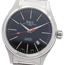 BALLWATCH NM2188C-S3-BK Fireman Date Men's Watch From Japan G0419