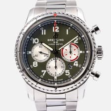 Breitling Chronograph 42 Curtiss Warhawk 42mm AB01192A1L1A1 Green Dial