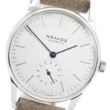 NOMOS Orion 33 Blue Hand OR1AG3GW233 Silver Dial Hand Winding Men's Watch_952609