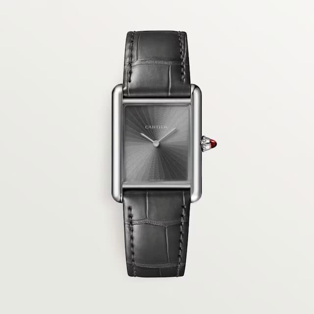 Brand New Platinum Cartier Tank Louis Cartier WGTA0303 Sunray Dial Limited