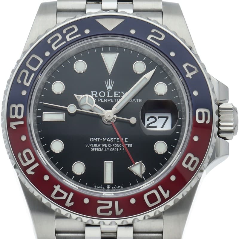ROLEX GMT-Master II Watch Jubilee 126710BLRO Stainless Steel mensWatch black...