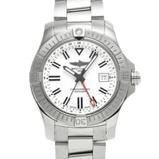 BREITLING Avenger Automatic Gmt 43 A32397101A1A1 White Men's Used Watch #31031