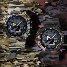 CASIO G-SHOCK GA-2100 Camouflage 2-Piece Set New