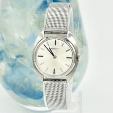 IWC Schaffhausen Manual Watch Silver 16cm Leather Strap Used