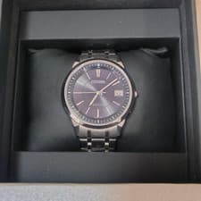 CITIZEN EXCEED EBG74-5025 Eco-Drive Radio Solar Titanium Full Set Mint