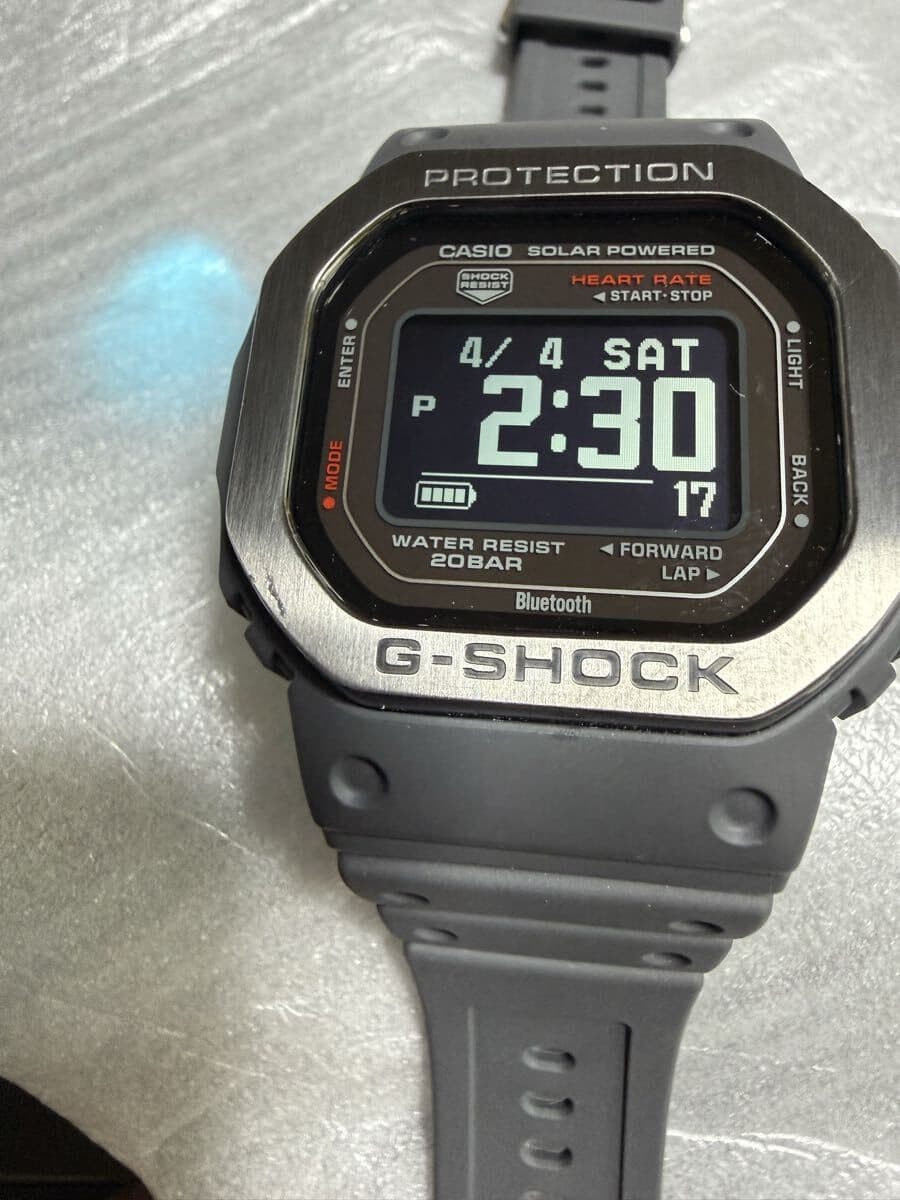 Casio G-SHOCK G-SQUAD DW-H5600MB-8JR Men's Gray Heart Rate Monitor