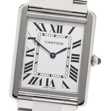 CARTIER Tank solo LM W5200014 Silver Dial Quartz Men's Watch_943427