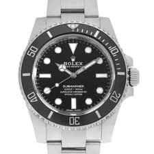 ROLEX SUBMARINER No Date 114060 black Random Number second hand mens