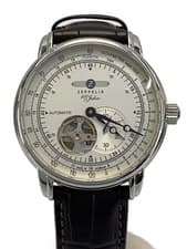 Zeppelin 7662-1 100 Years Auto Watch Open Heart Germany Working