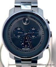 Movado Bold Dark Navy Blue Ion-plated Men's Watch 44mm Quartz 3600279