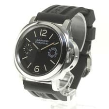 PANERAI LUMINOR MARINA PAM00590 44mm SS Black Dial Hand-Wind Small Seconds #C298
