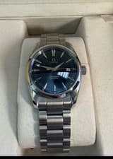 Omega Seamaster Blue Dial Quartz Stainless Steel Men's Wristwatch 36.2mm 2518.80