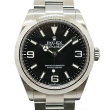 ROLEX Explorer 40 224270 Black Automatic Men's Used Watch #311131