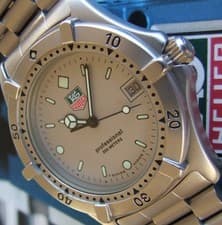 TAG HeUeR Mens ClaSSiC 1st Gen 2000 Series~Pre Aquaracer~Gray Dl~37mm~IMMACULATE