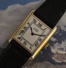 Cartier Tank Men's c.1970s Vintage Manual Wind 23.5x30.5mm Case With Box