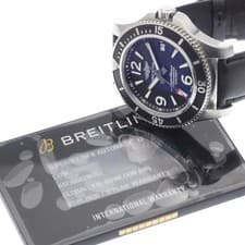 BREITLING SUPER OCEAN 42 A17366 42mm SS Black Dial Automatic Date #C362