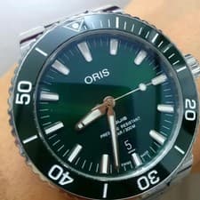Oris Aquis Deep Green 43.5mm Men's Watch Official