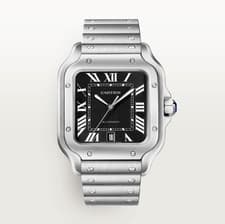 2026 NEW COMPLETE SET LARGE BLACK SANTOS DE CARTIER WATCH WSSA0096