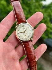 Vintage Longines Dress Watch Automatic Sector Dial 34mm 14k Yellow Gold (1950s)
