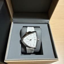 Hamilton Elvis80 Auto Ventura Watch White Silicone Strap 42mm Sports Timepiece