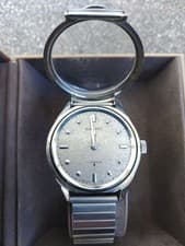 Seiko 6618-8001 Hand-wound Watch for Visually Impaired Used Tested From Japan