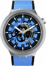 Big Bold Irony Lacquered Unisex Watch Casual Polymer Blue Automatic Waterproof A