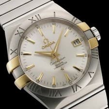 Omega Constellation Co-Axial 123.20.35.20.02.004 35mm SS Champagne Dial #SU192