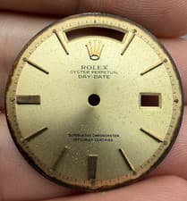 Rolex 100% original vintage 1803 Non-Q-set Gold collectible door step dial