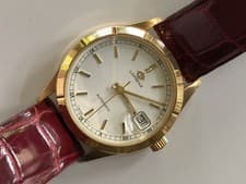 LORENZ AUTOMATIC WATCH SOLID 18K YELLOW GOLD