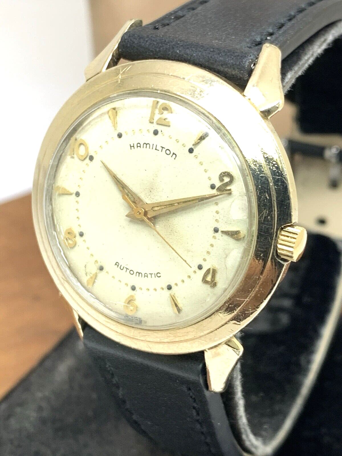 Hamilton Men's Watch 661 Vintage Swiss Hand Wind 10k Gold Filled Case K402 34mm