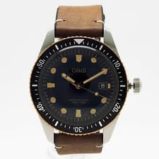 Oris Divers 65 42mm Reissue Model Watch 01733 7720 4354 Leather Strap Men s Auto