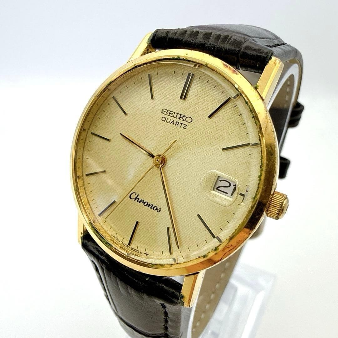 Working Chronos Quartz Date Men's Watch Full Logo