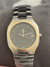 VINTAGE MENS OMEGA SEAMASTER POLARIS 18CT GOLD & TITANIUM WORKING FREEPOST UK