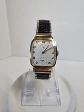 Lord Elgin Vintage Wristwatch 14K Yellow Gold, Solid Mechanical Works Great