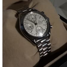 OMEGA Speedmaster Automatic Chronograph Silver Steel Watch w/ Box & Papers