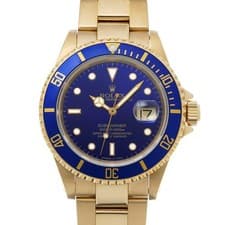 ROLEX Submariner date 16618 blue WATCH 716117