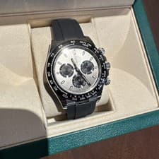 2019 Mint Rolex 116519LN Cosmograph Daytona Ghost 18K White Gold Ceramic Watch