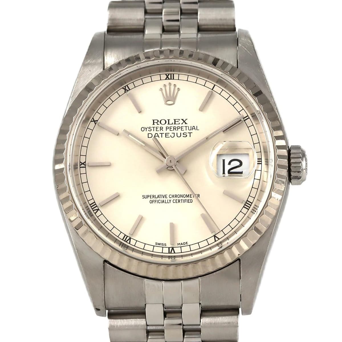 Authentic Rolex Datejust 16234 SSxWG Mechanical Automatic P Series #230-000-...