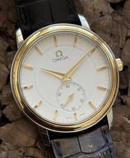 Omega 1990s Men's Dress Watch - Neovintage Classic - 18k Gold Cap, Ref 125.015