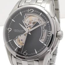 Hamilton H325651 Jazzmaster Viewmatic Open Heart Black Working