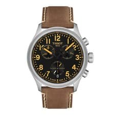 *BRAND NEW* TISSOT Chrono L Black Dial Leather Band Men's Watch T1164171605201