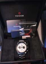 Tudor Blackbay Chronograph White Panda Dial Box and Papers